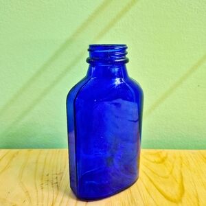 Vintage Phillips "Milk Of Magnesia" Cobalt Blue Glass Bottle